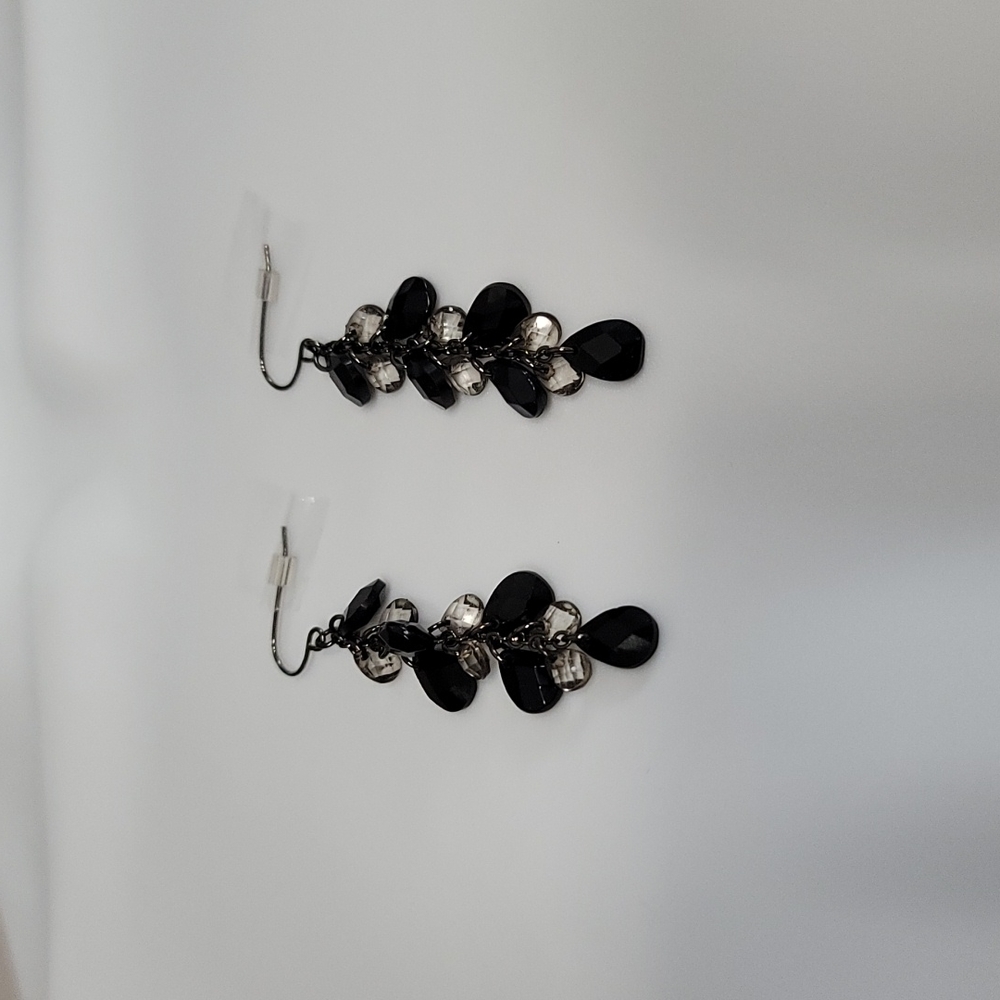Rhinestone & Bead Layered Earrings
